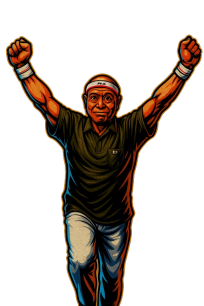 グリコのポーズをする楠先生